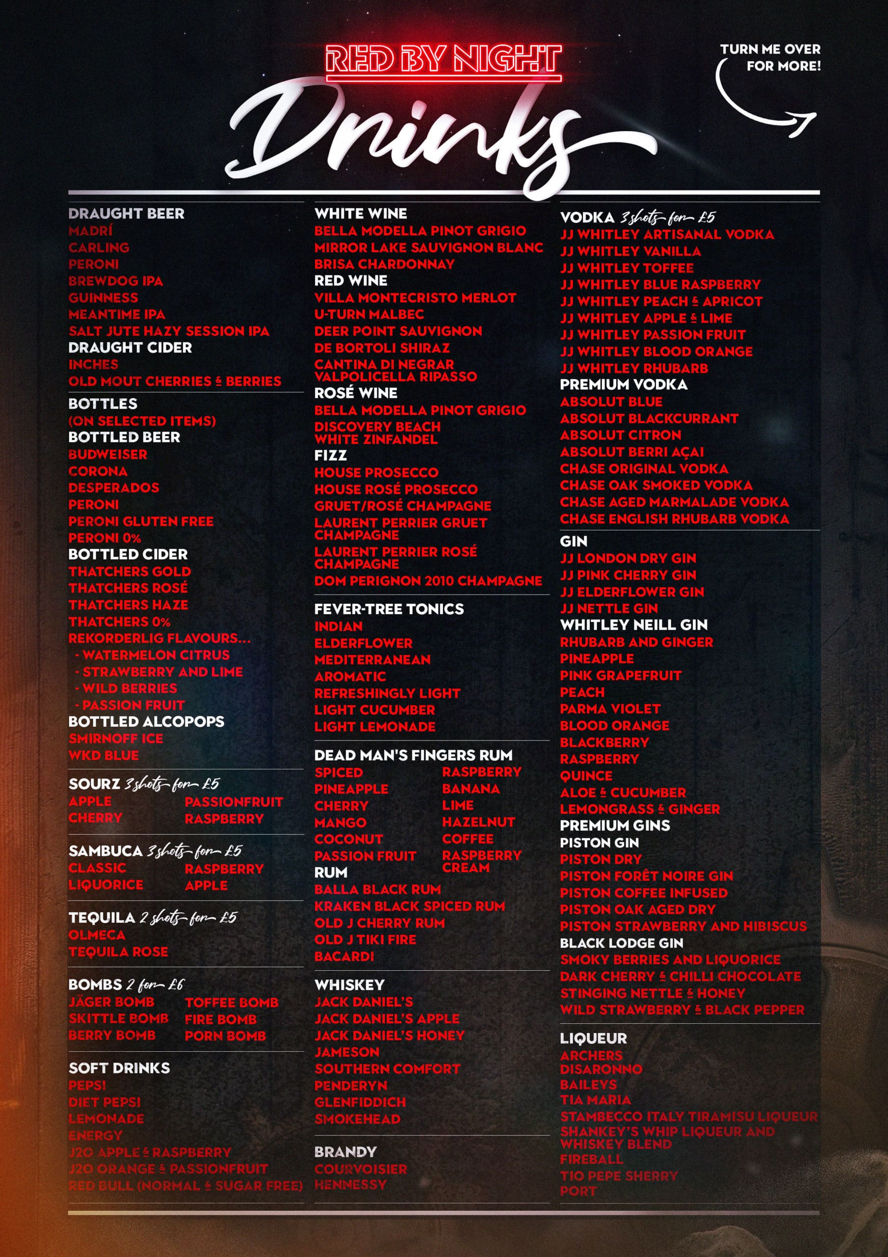 RBN Drinks Menu Winter 2022