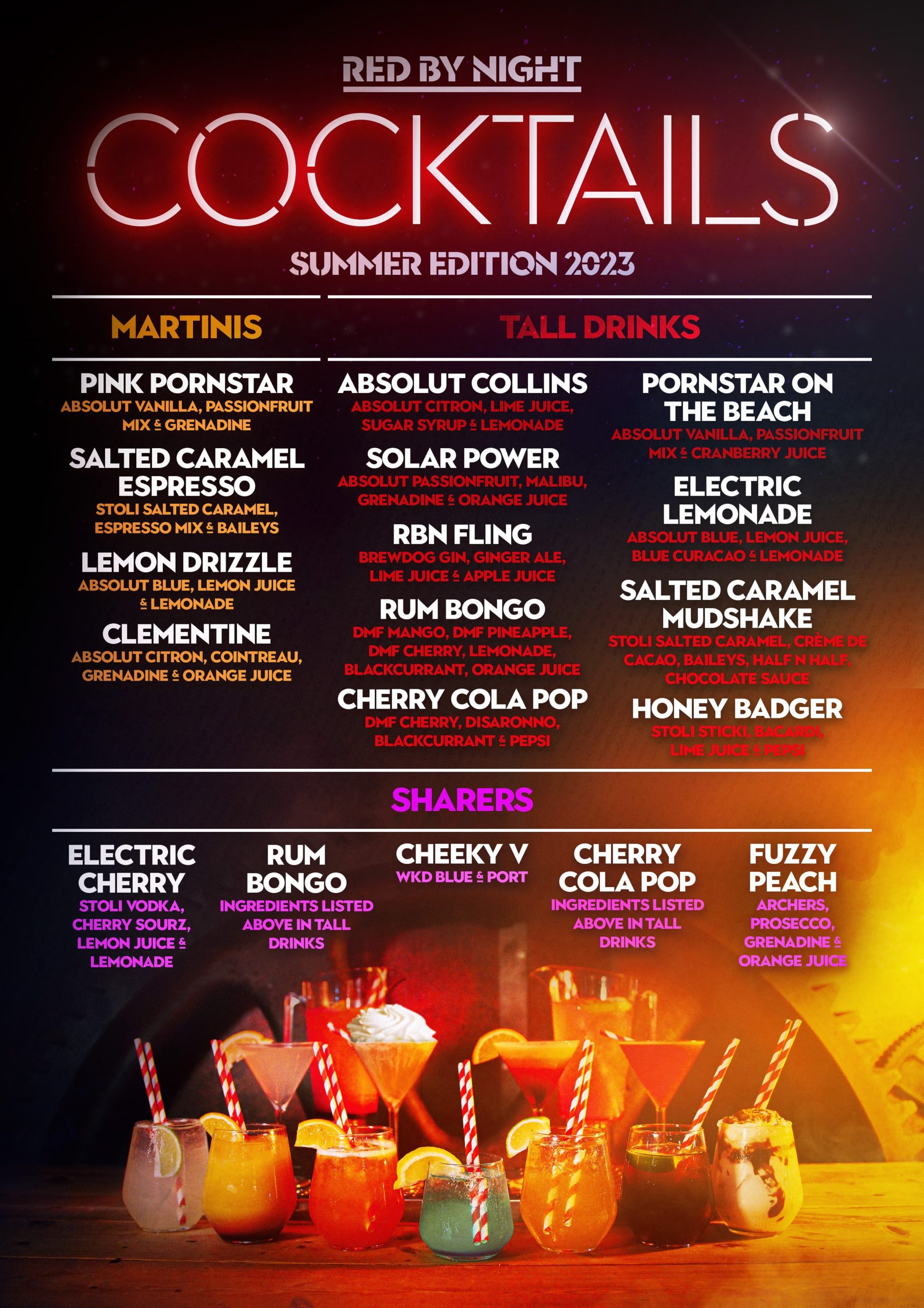 MENU Red By Night