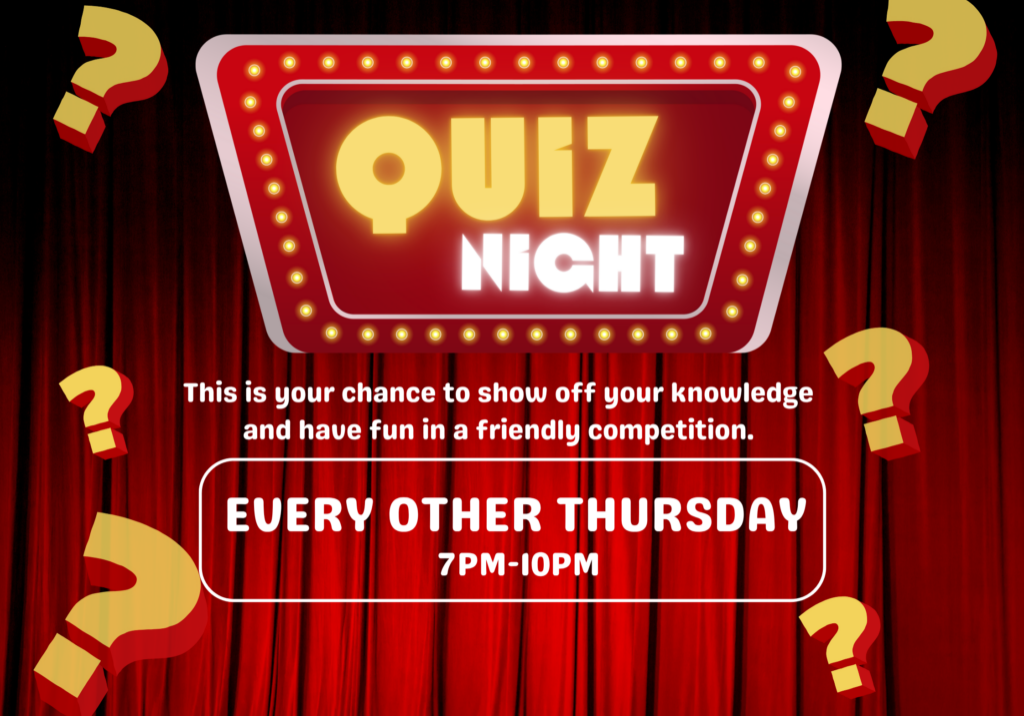 Red Modern Quiz Night Facebook Post